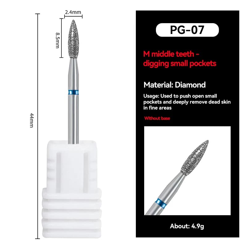 diamond sand nail file drill bit for cuticle polishing — image 7