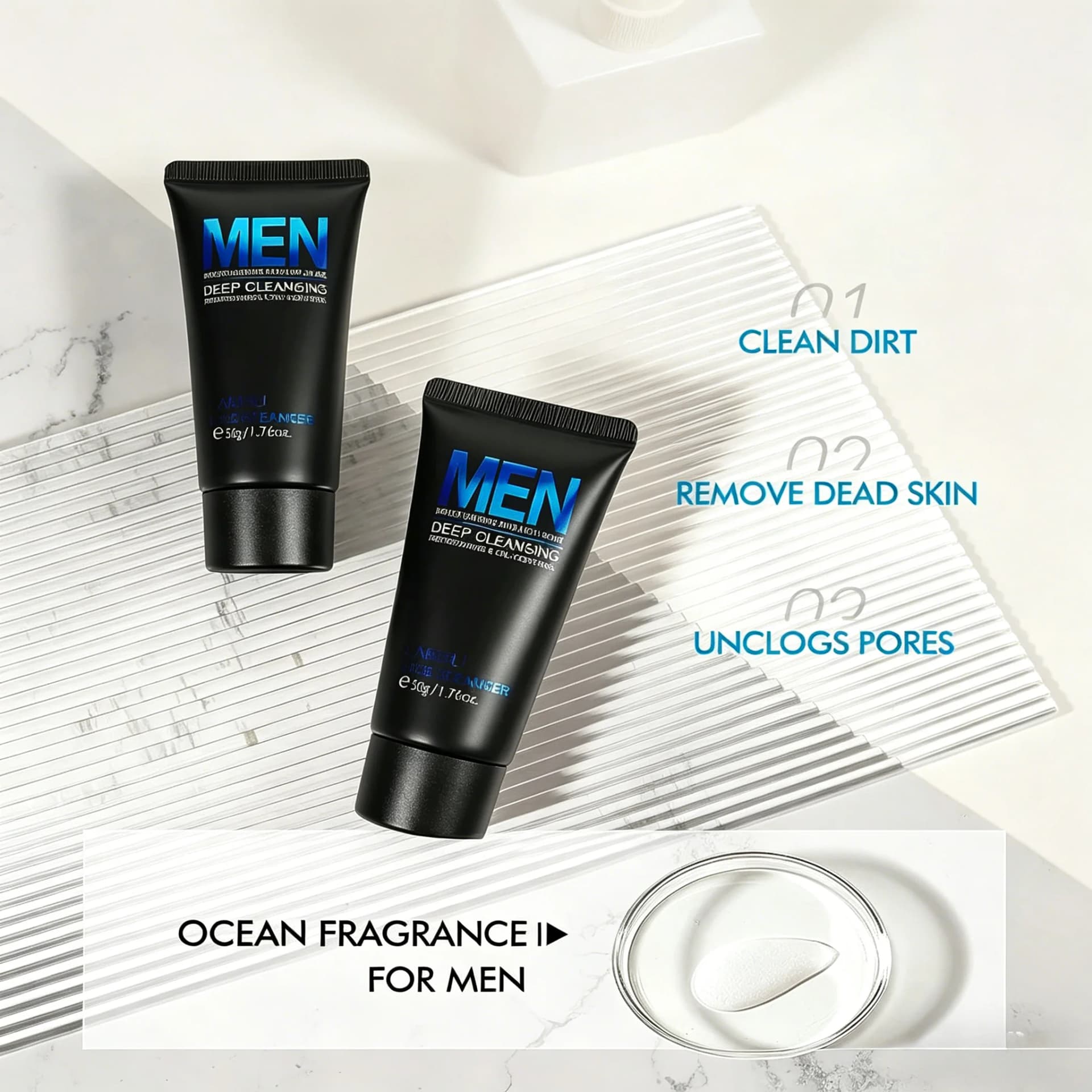 LAIKOU men's facial cleanser tube — image 4
