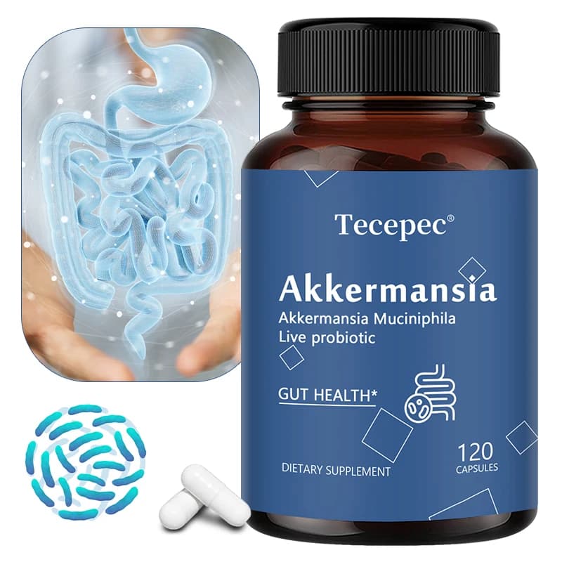 Akkermansia muciniphila probiotic capsules bottle — image 1