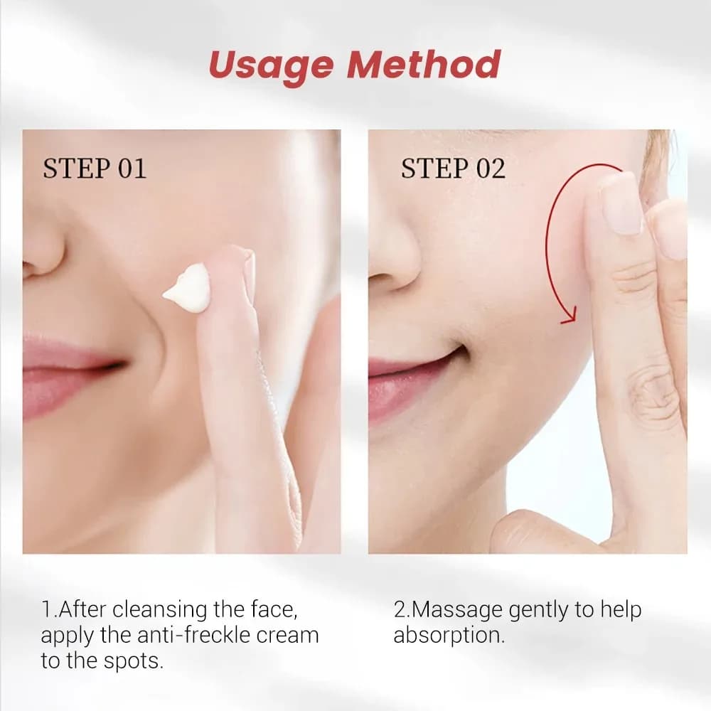 whitening freckle cream tube — image 3