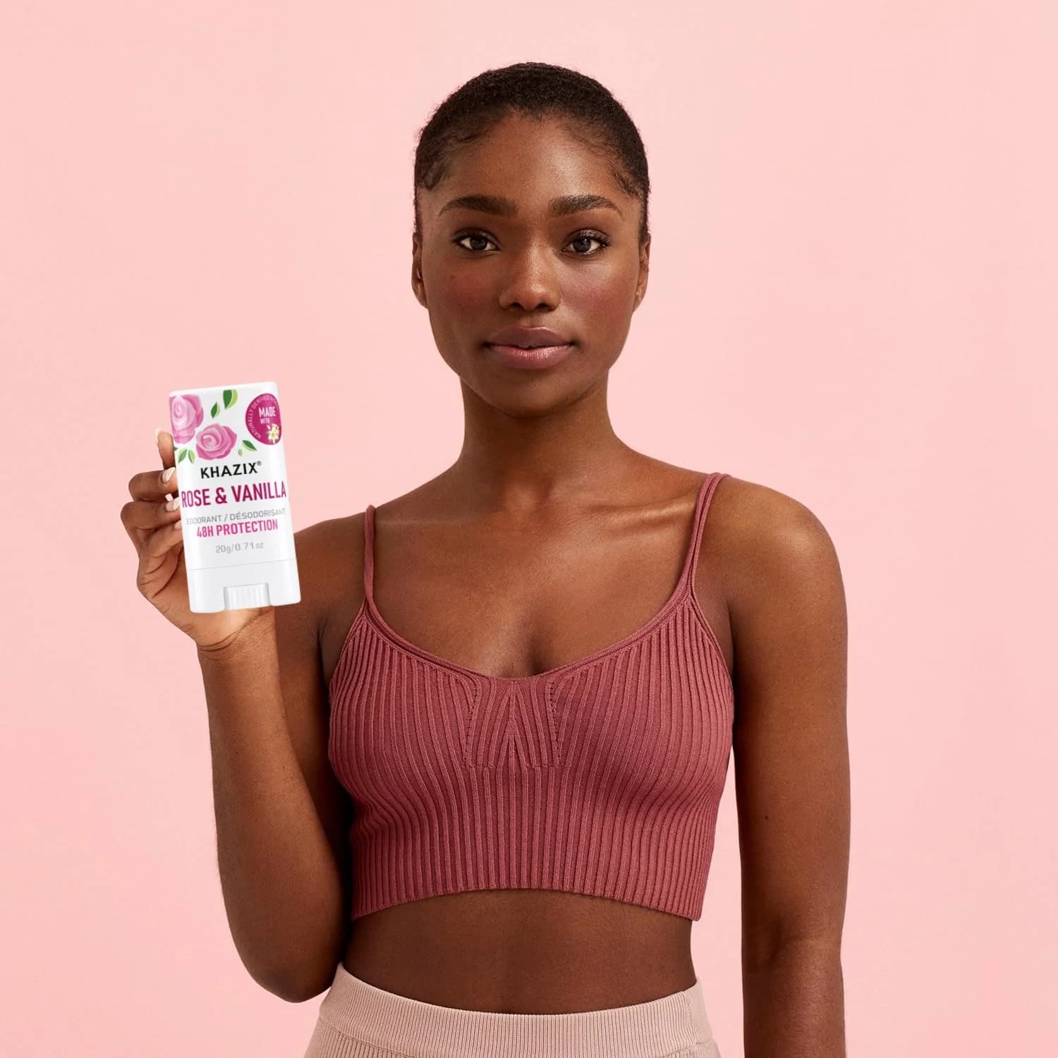 Shea butter deodorant stick in white tube — image 2