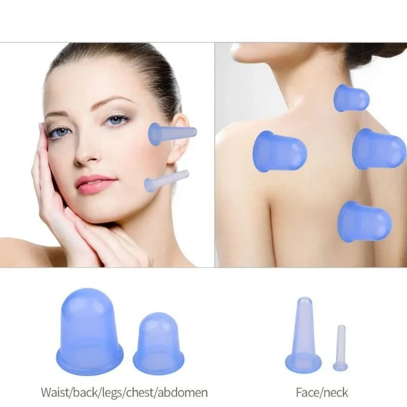 silicone vacuum cupping massage jar set — image 4