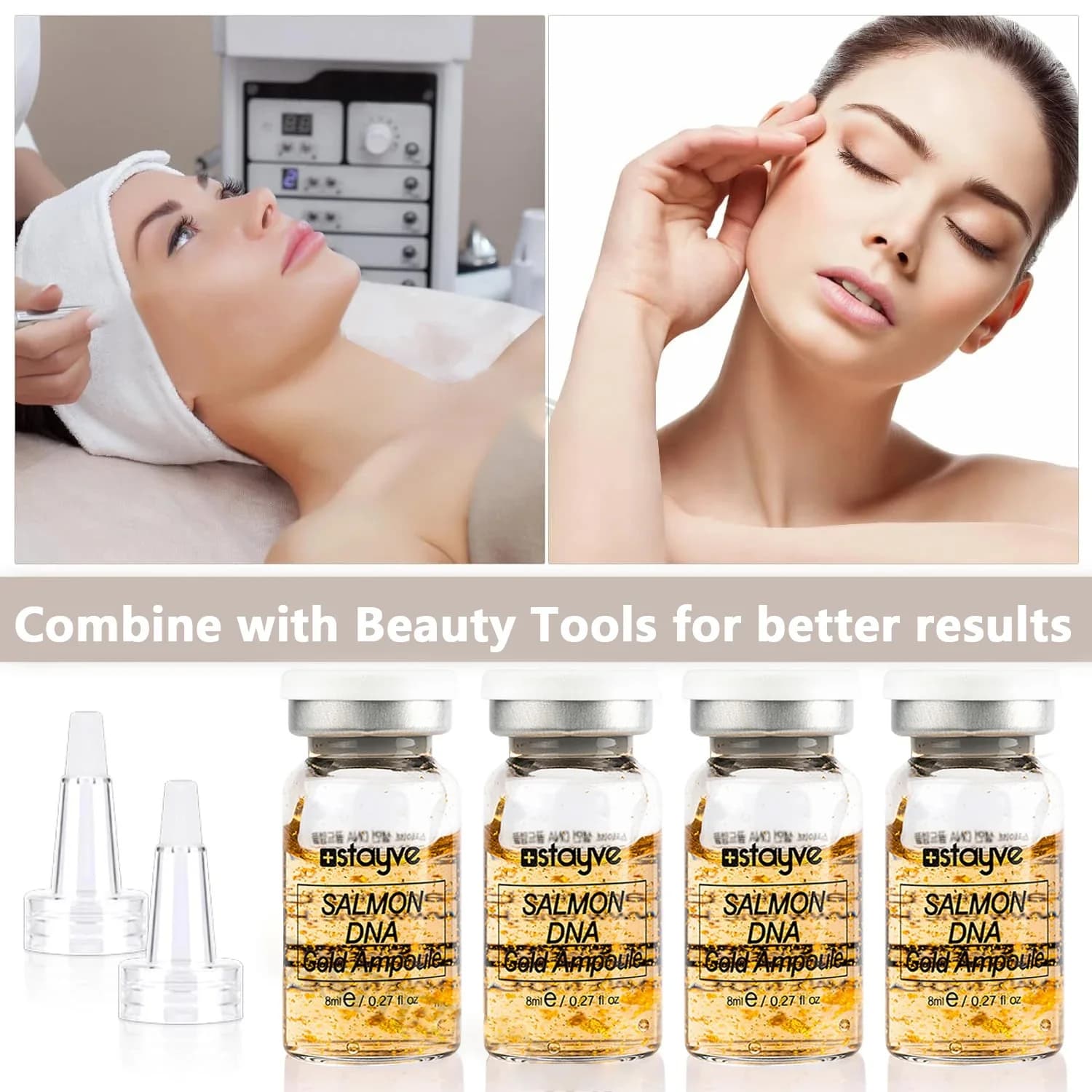 Stayve salmon DNA golden ampoule serum bottle — image 5
