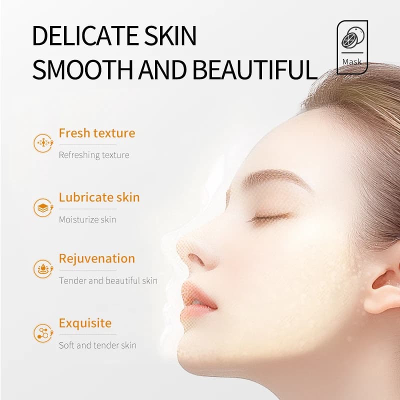 Vitamin C facial mask in a white jar — image 3