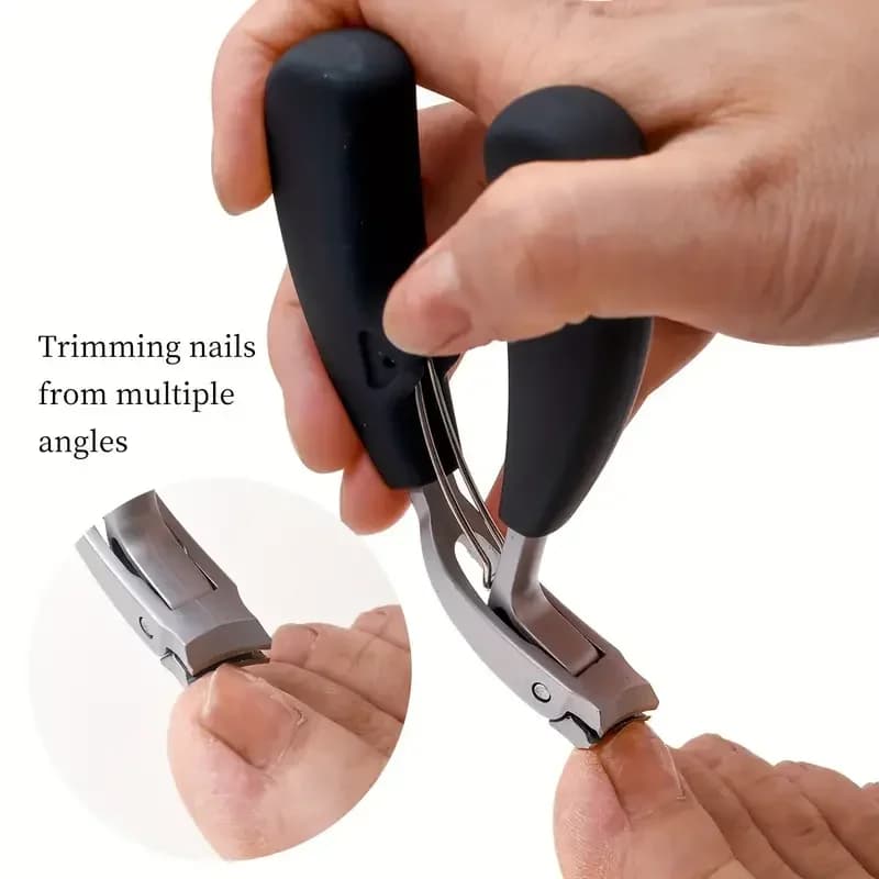 Heavy-duty nail clippers with wide jaw — image 2