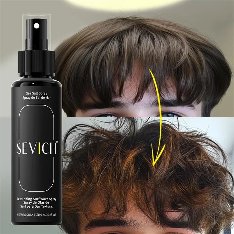 men's natural sea salt hair spray bottle — image 2
