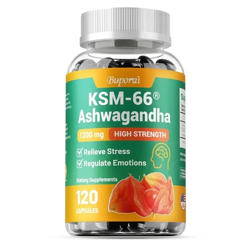 Ashwagandha extract capsules in a bottle — image 7