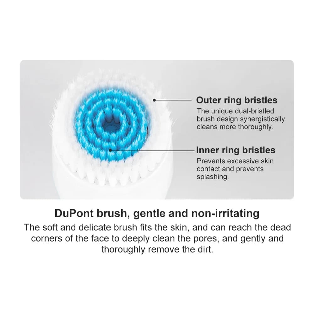 3-in-1 ultrasonic facial cleansing brush with rotating head — image 4
