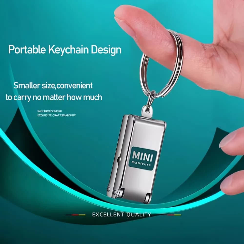foldable stainless steel nail clippers set — image 2