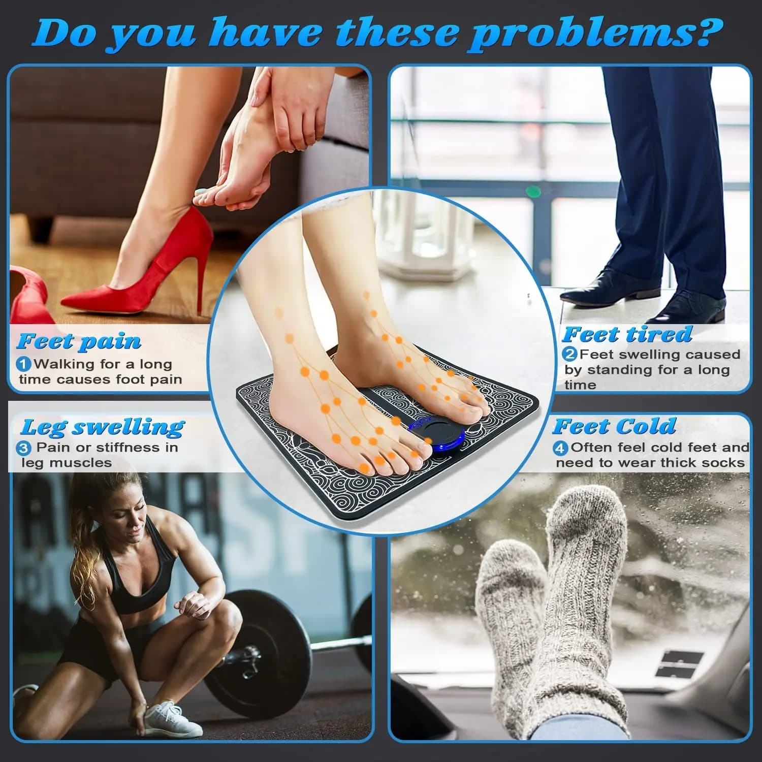 foldable EMS foot massager mat — image 6