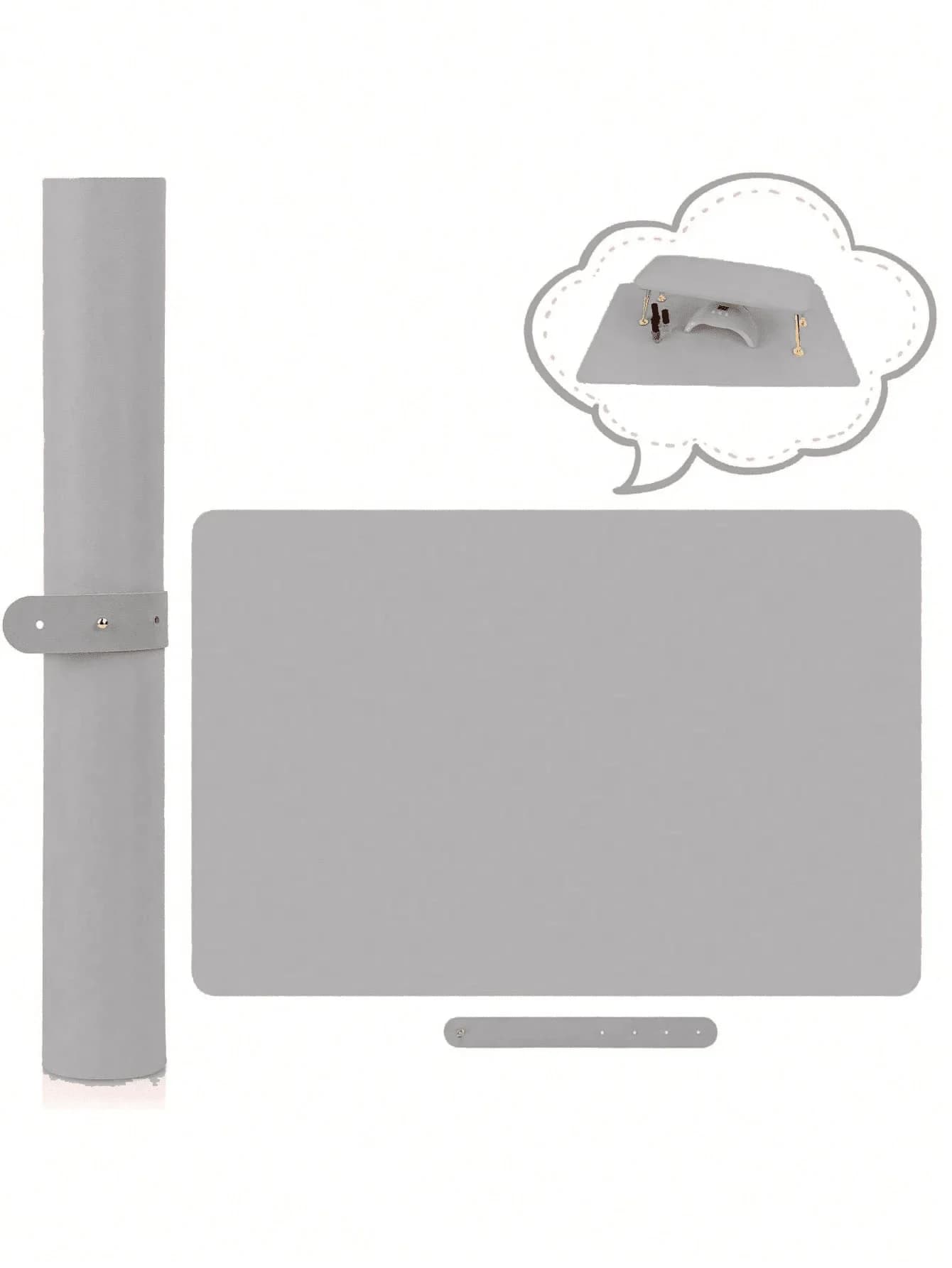 pink foldable nail art table mat — image 6