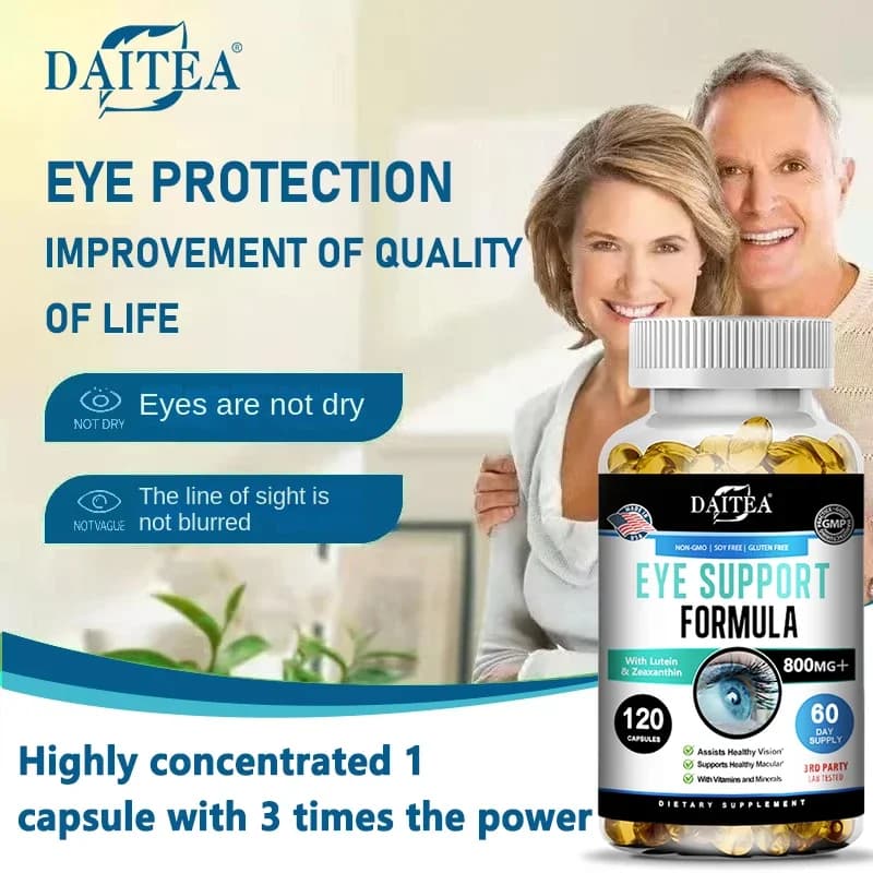 bottle of eye support supplement with vitamins and minerals — image 4