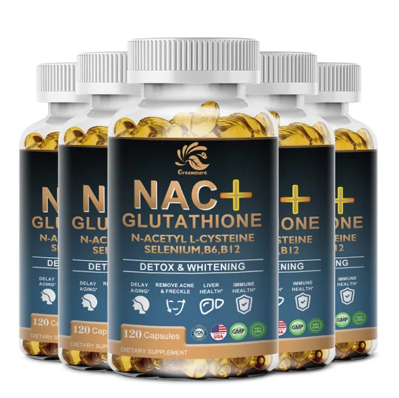 Greensure NAC Glutathione capsules bottle — image 8