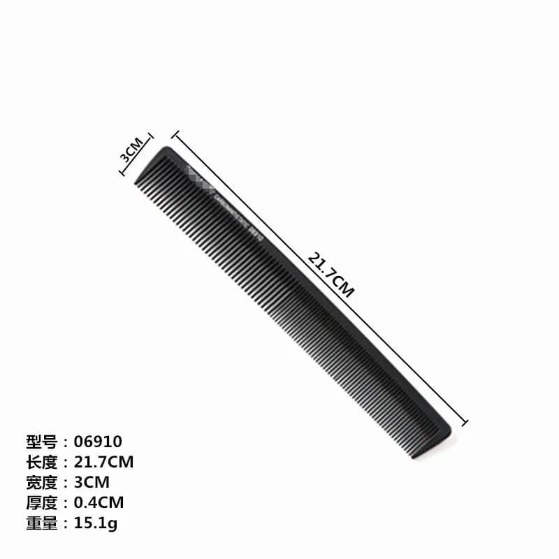 black ultra-thin flat hair comb — image 5