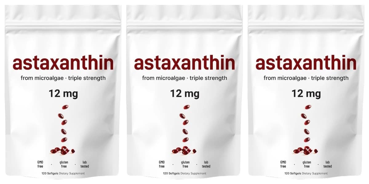 Astaxanthin softgel bottle with plant-based microalgae label — image 7
