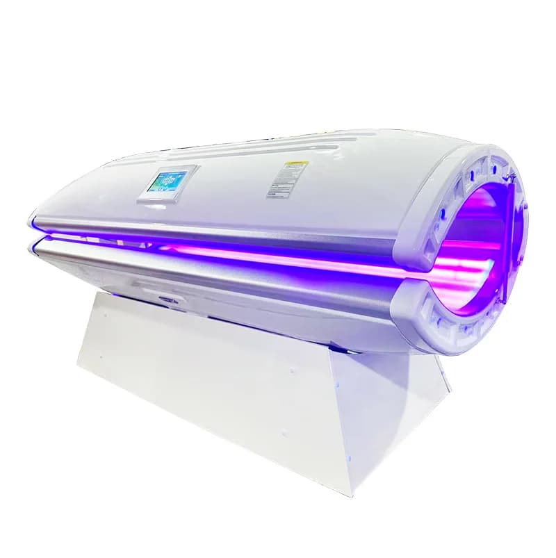 Full-Body Lying Tan Booth with Even Coverage, Indoor Sunbathing