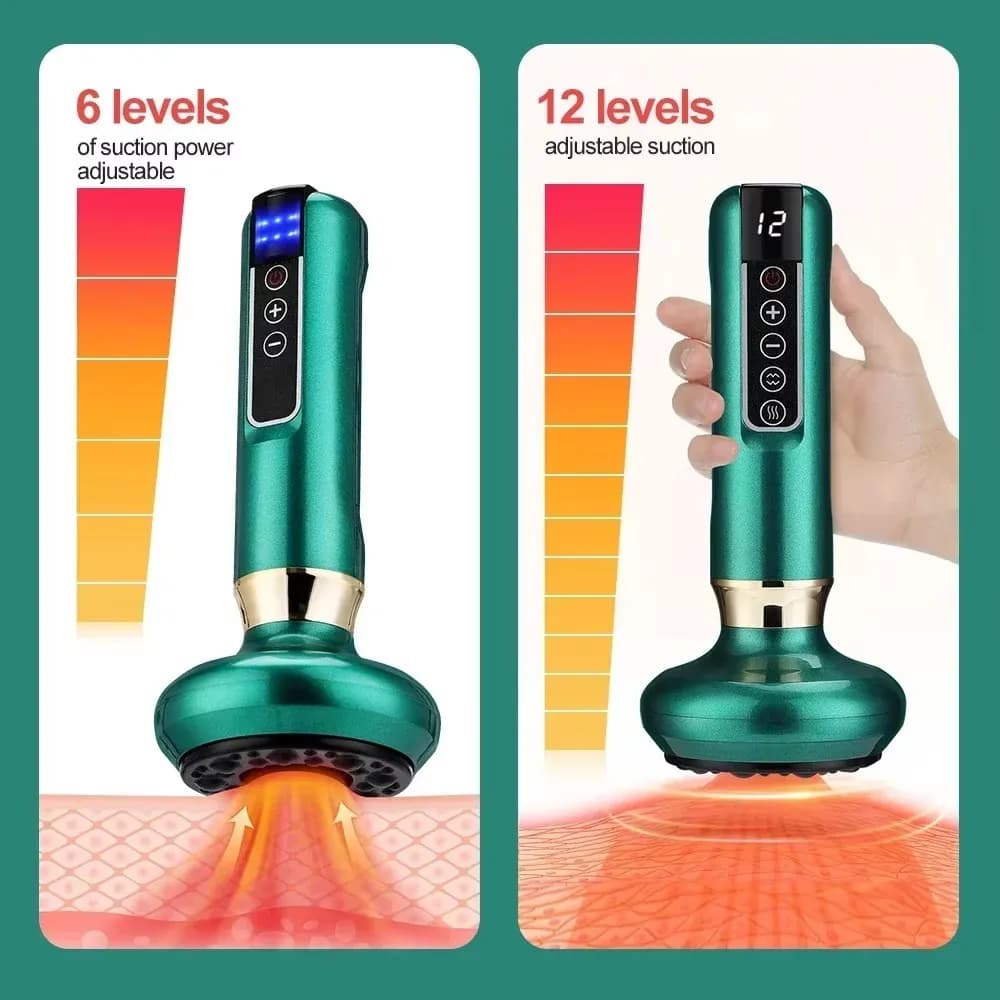 electric gua sha massager with vacuum suction cups — image 4