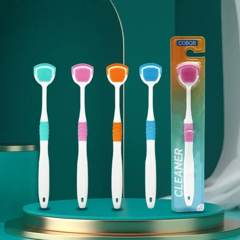 soft silicone tongue scraper — image 4