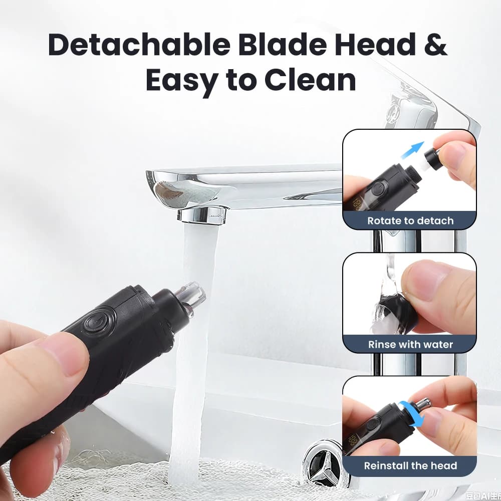 Rechargeable electric nose hair trimmer — image 4