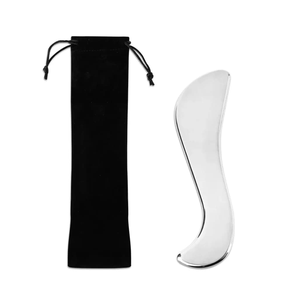 stainless steel gua sha facial massage board — image 7