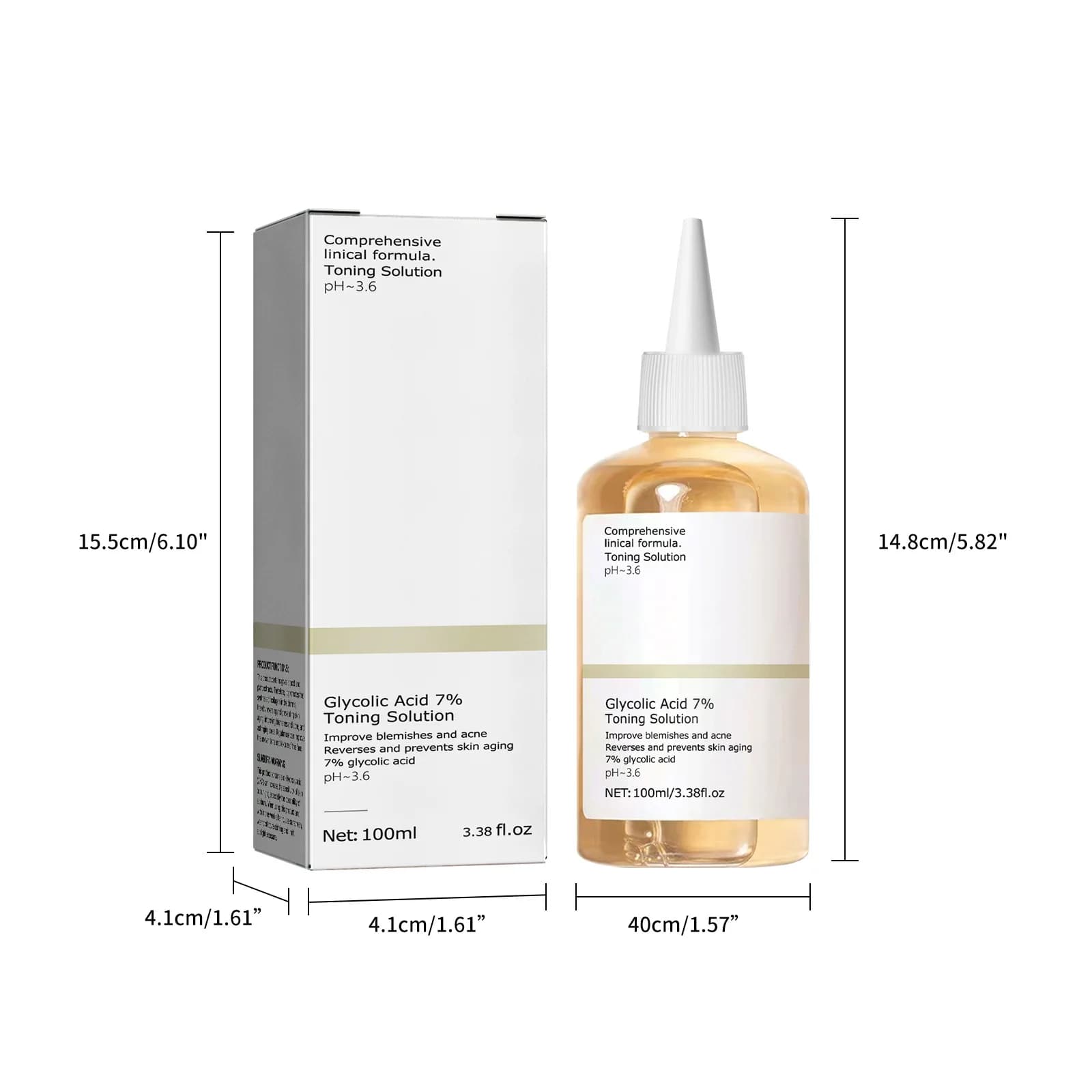 Glycolic acid skin lotion bottle — image 5