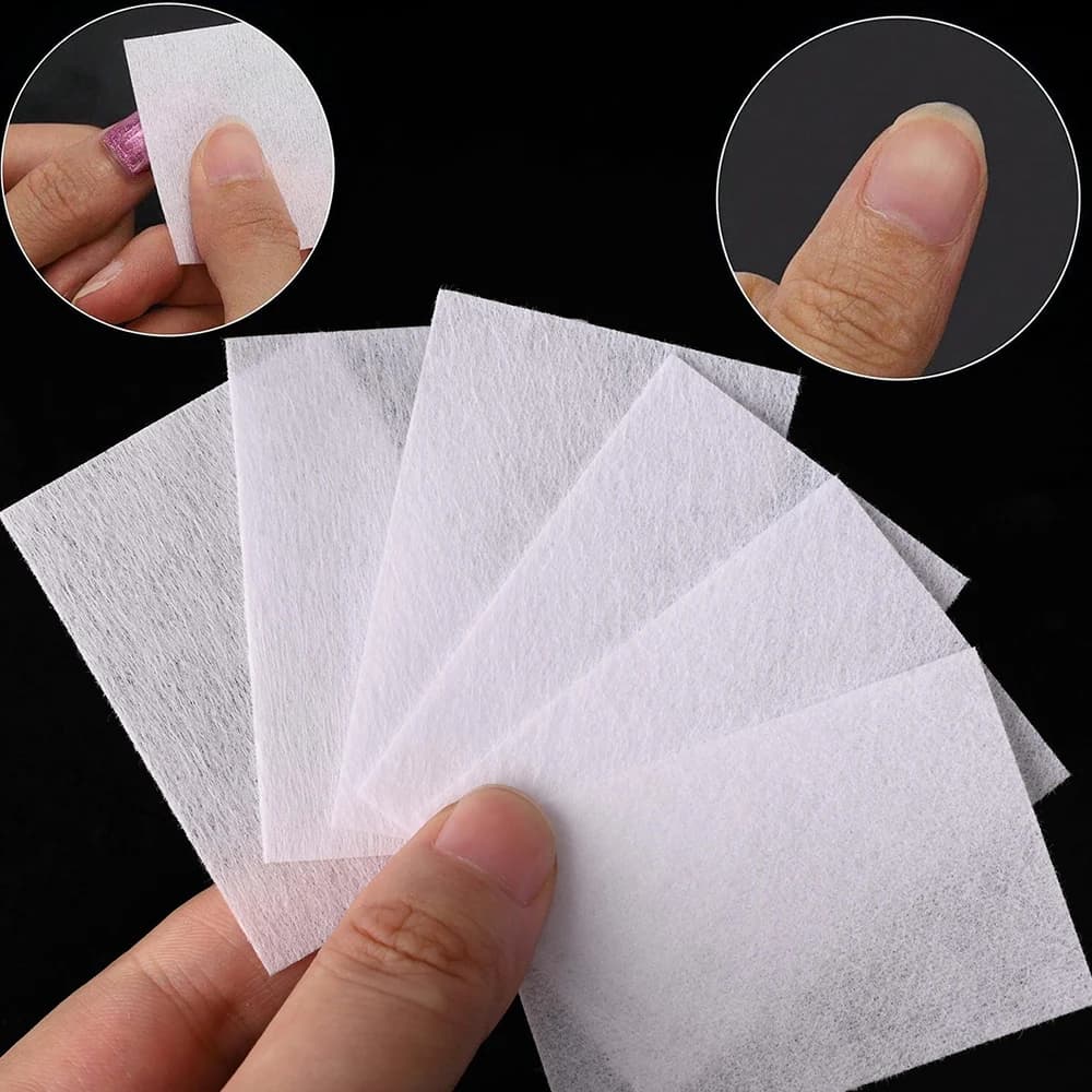 lint-free cotton nail pads for gel polish removal — image 3