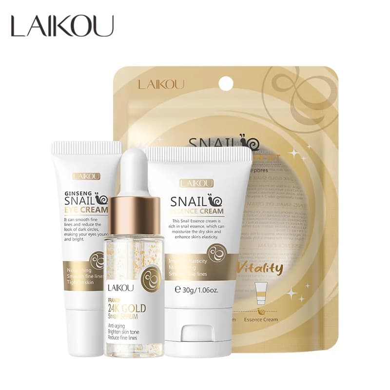 LAIKOU vitamin C face cream, serum and eye cream set — image 3