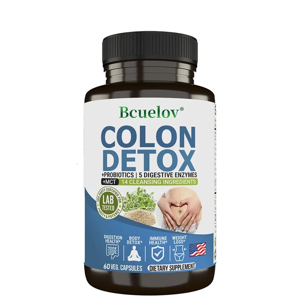 colon cleanser supplement bottle with probiotics — image 8