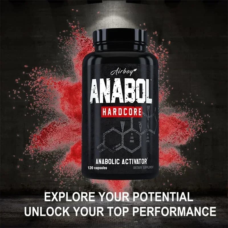 Anabol Hardcore muscle building supplement bottle — image 3