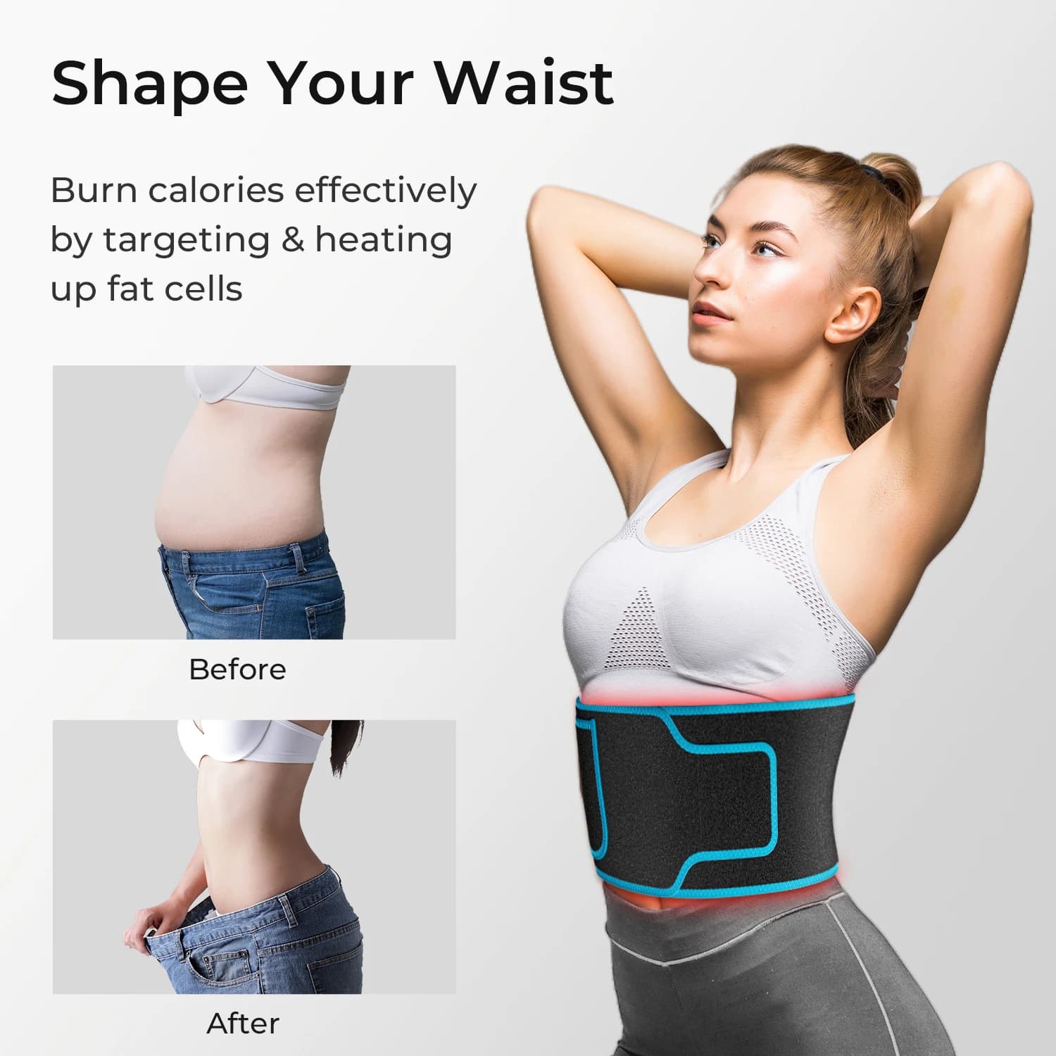 flexible red light therapy belt with LED lights — image 4
