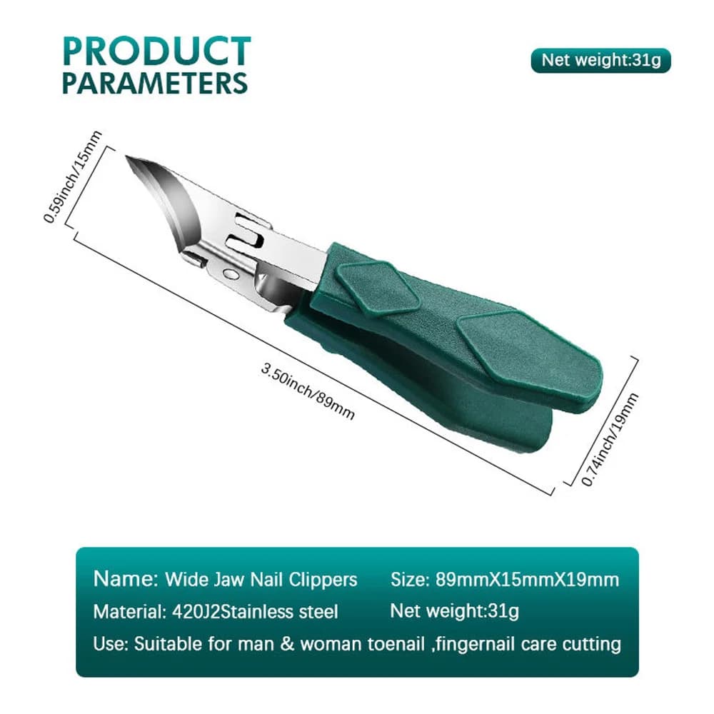 pointed-nose large-opening nail clippers — image 5
