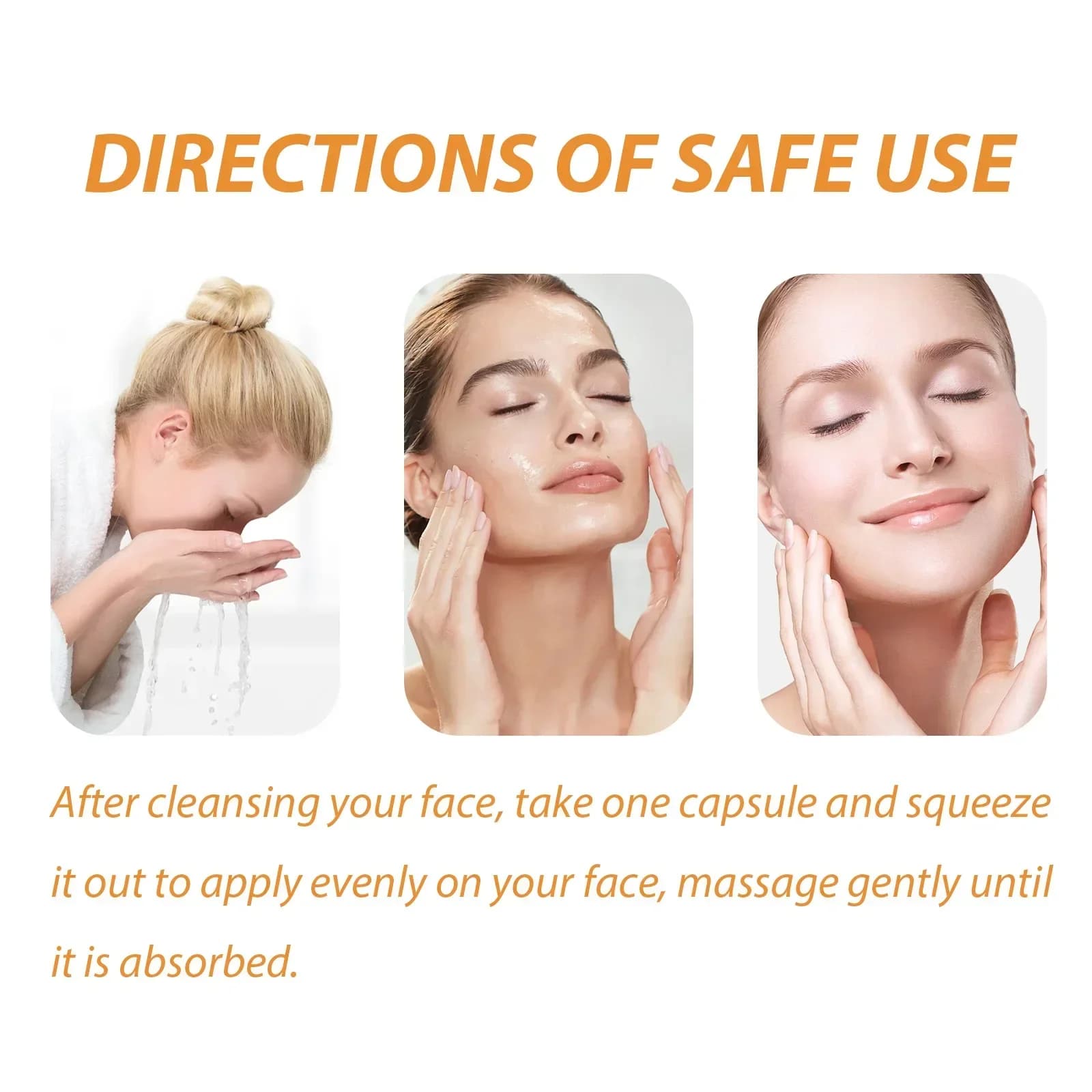 collagen face care capsules serum bottle — image 2