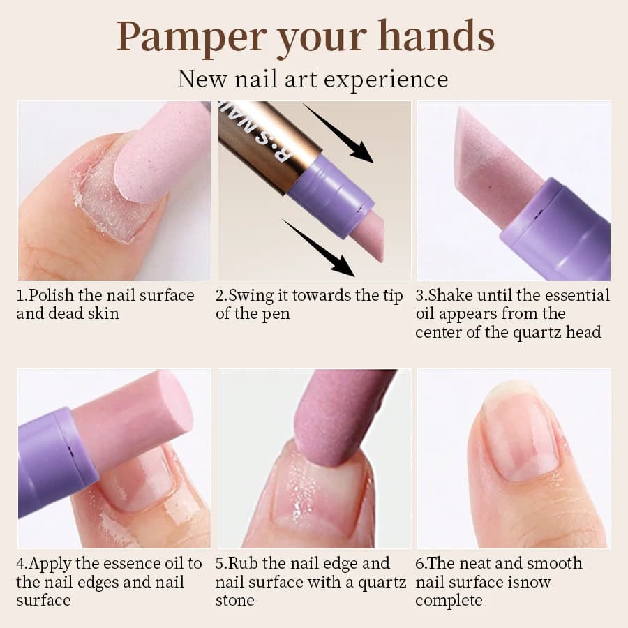 cuticle oil pen with ceramic nail pusher — image 6