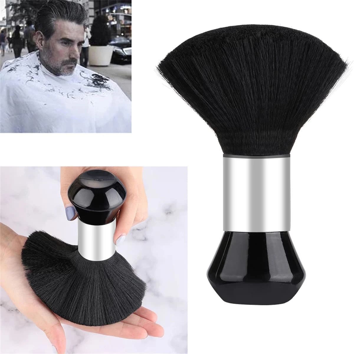black hair cutting brush for barbers — image 6
