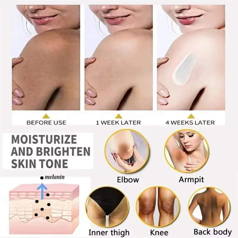 body brightening cream tube — image 3