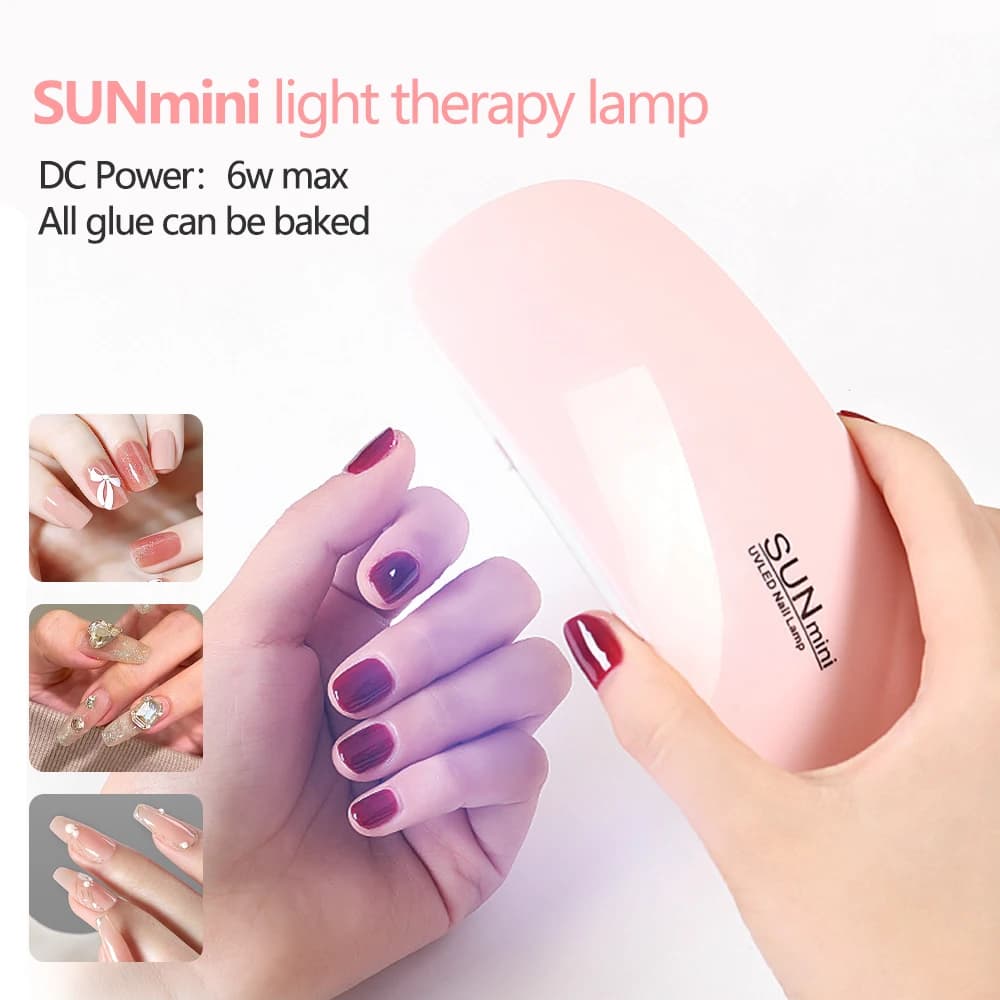 mini LED UV nail lamp with USB charger — image 6