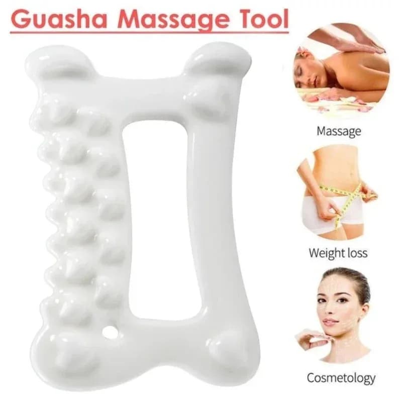 facial scraping massage board for full body use — image 5