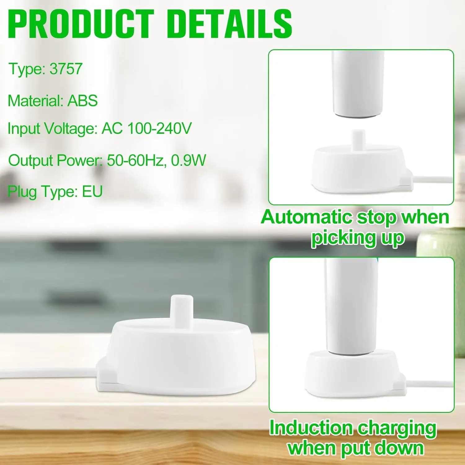 Waterproof inductive charger for Oral‑B iO toothbrush — image 5