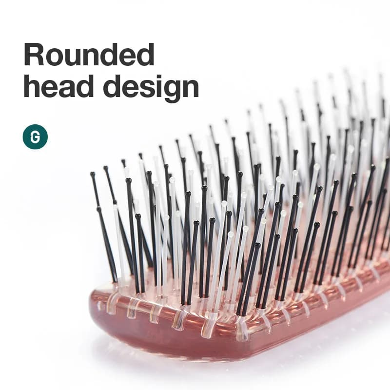 scalp massage hair brush with fine detangling teeth — image 4