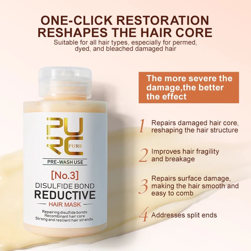 PURC keratin hair mask tube — image 2