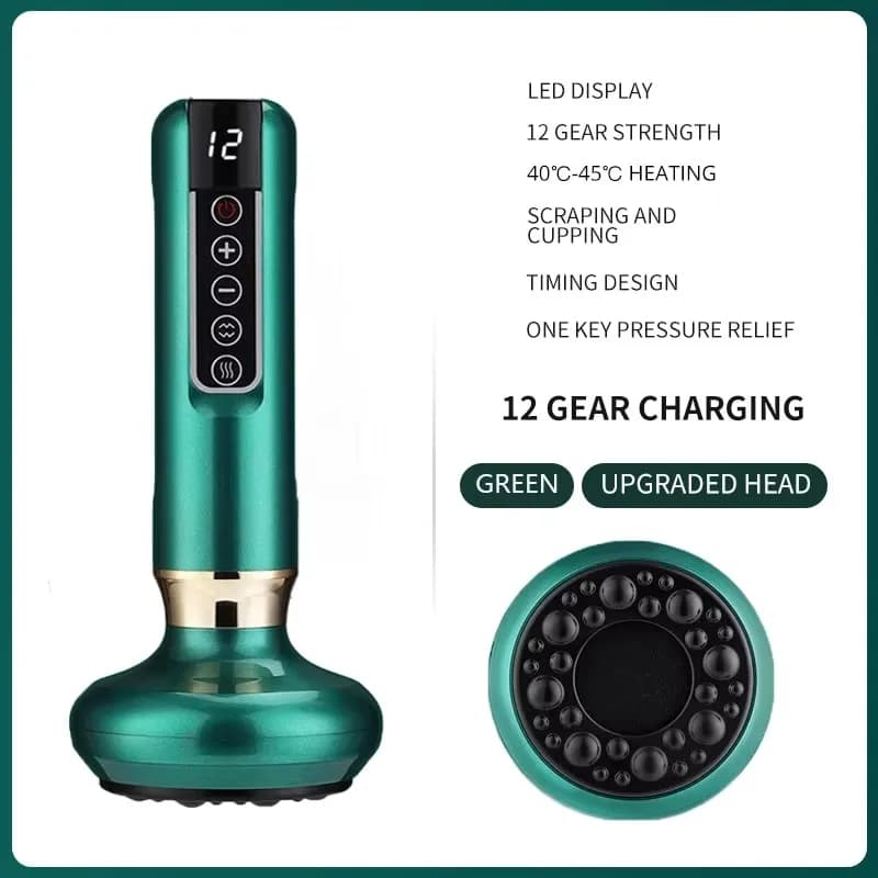 electric gua sha massager with vacuum suction cups — image 7