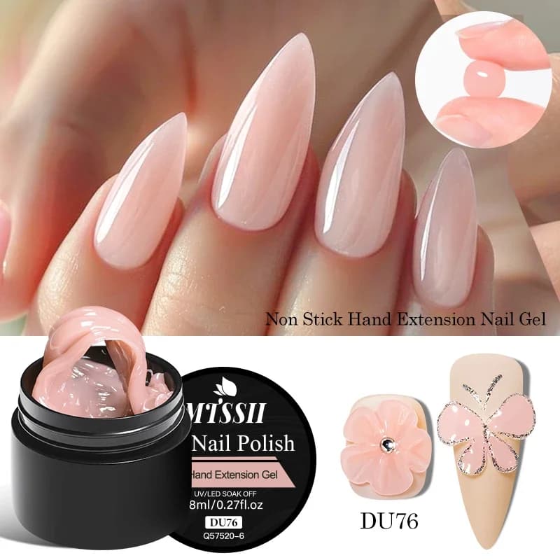 clear non‑stick 3D hand extension gel polish bottle — image 8