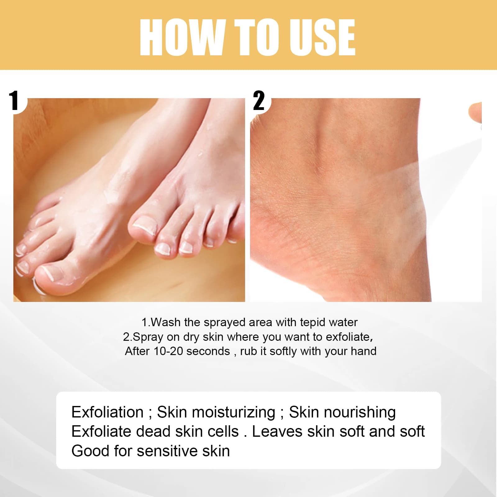 foot exfoliating spray bottle — image 5