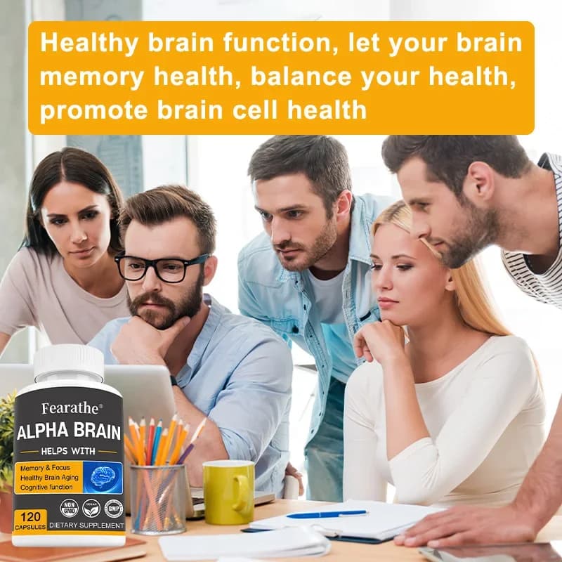 Alpha Brain nootropic supplement bottle — image 5