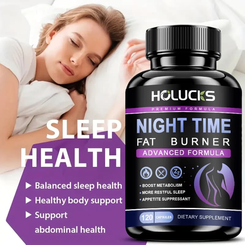 nighttime fat burner supplement bottle — image 6