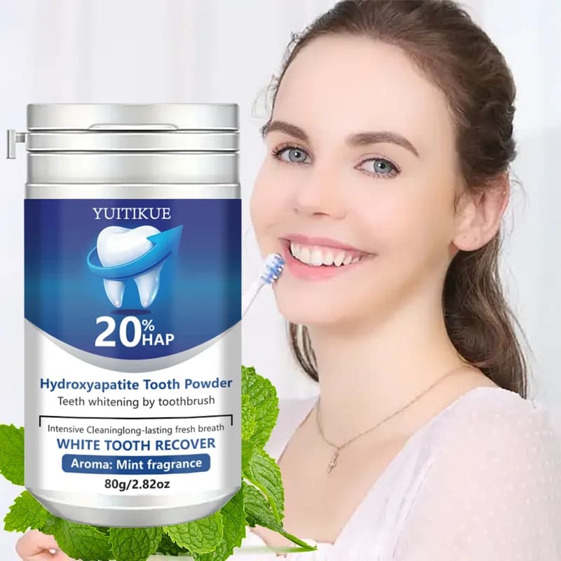 Hydroxyapatite tooth powder in mint flavor, 80 g — image 3