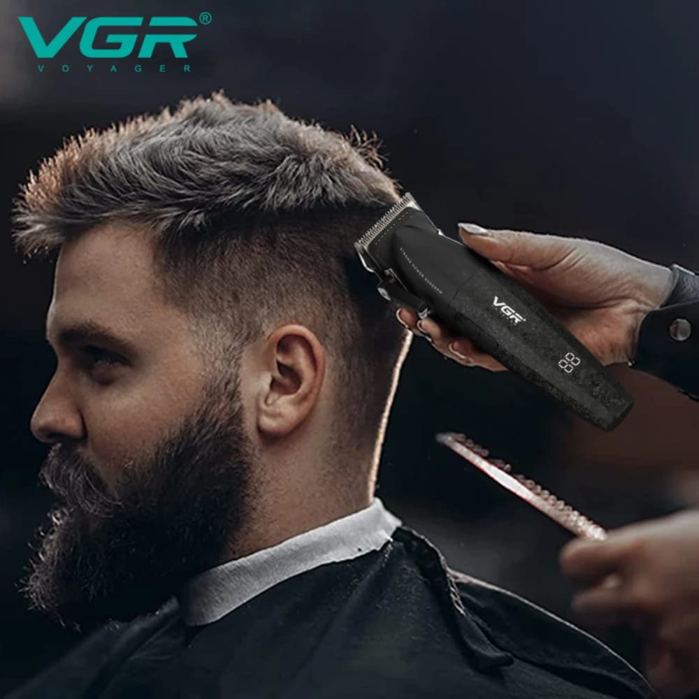 VGR rechargeable hair trimmer with 9000 RPM motor — image 3