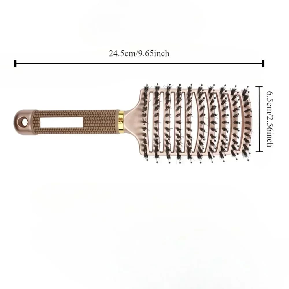 Fluffy scalp massage detangling brush for wet curly hair — image 6