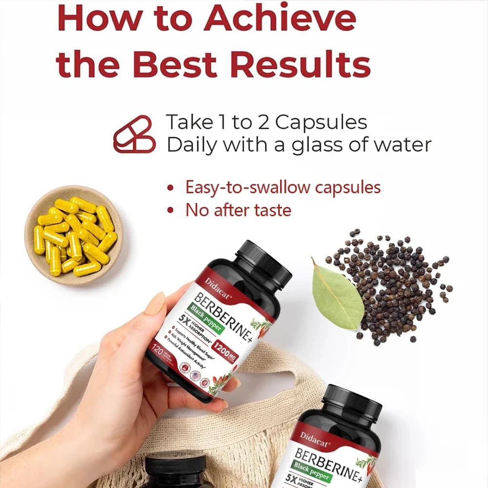 Berberine HCl supplement bottle — image 3
