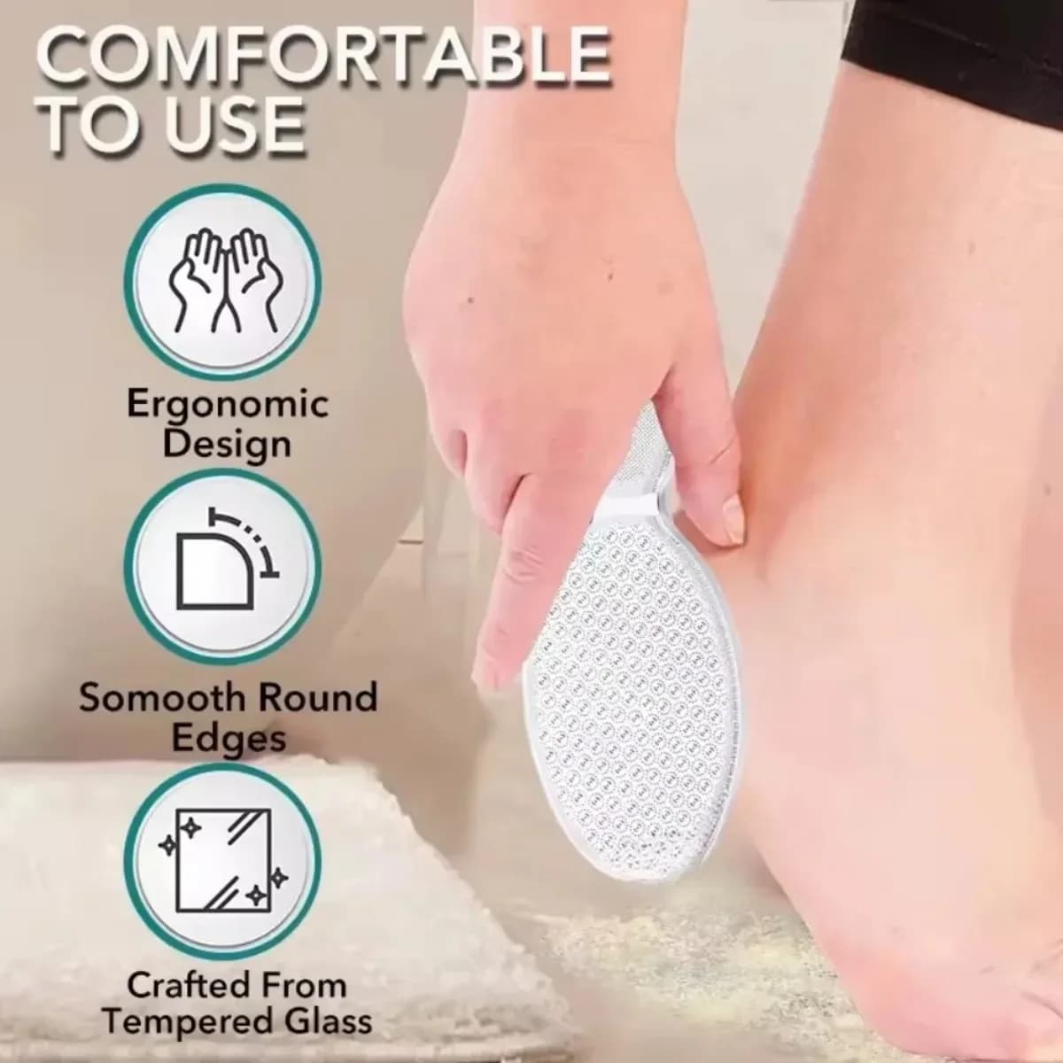 hard double-sided nano glass foot file — image 5